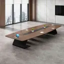 Modern Large Long Rectangular Meeting Table - Maoters thumbnail 1