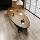 Meeting Room Solid Wood Large Conference Table - Maoters thumbnail 1