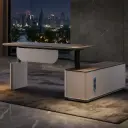 Modern Electric Adjustable Executive Desk thumbnail 1