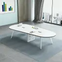 Boardroom Sleek Curved Conference Table - Maoters thumbnail 1