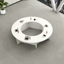 Modern Office Round Conference Table - Maoters thumbnail 1
