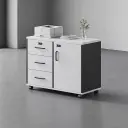 Modern Mobile File Cabinet with Lock Drawers thumbnail 1