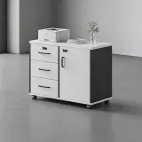 Modern Mobile File Cabinet with Lock Drawers thumbnail 1