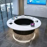 Executive Boardroom Round Conference Table - Maoters thumbnail 1
