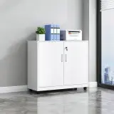 Mobile Metal Filing Cabinet with Lock Drawers thumbnail 1