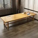 Modern Office Natural Wood Conference Table - Maoters thumbnail 1