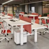 Sleek Electric Standing Desk for Office – Modern Adjustable Height Work Table thumbnail 3