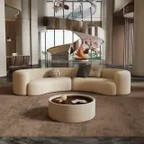 Reception Seating with Curved Sofa – Welcoming & Space-Efficient Design thumbnail 3