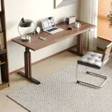 Modern Adjustable Height Standing Desk — Electric Sit-Stand Long Workbench for Office thumbnail 4