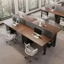 Electric Dual Desk with Privacy Panel thumbnail 4