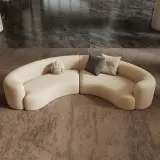 Reception Seating with Curved Sofa – Welcoming & Space-Efficient Design thumbnail 1