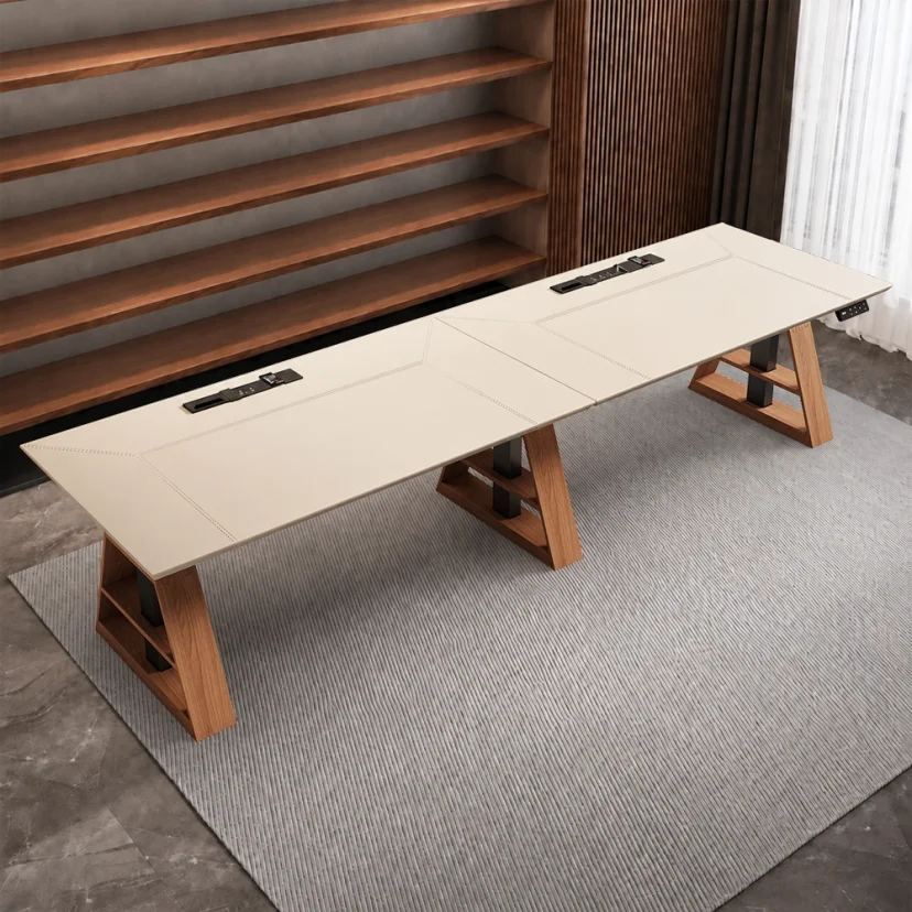 Powerful Electric Standing Desk for Meetings – Ergonomic Lift Table for Collaborative Workspaces