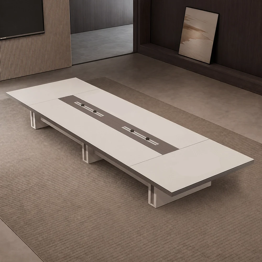 Premium Large Conference Table for Executive Offices – Long Modern Luxury Meeting Desk