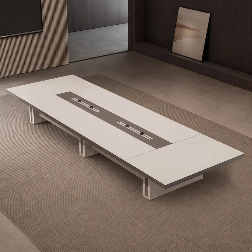 Premium Large Conference Table for Executive Offices – Long Modern Luxury Meeting Desk