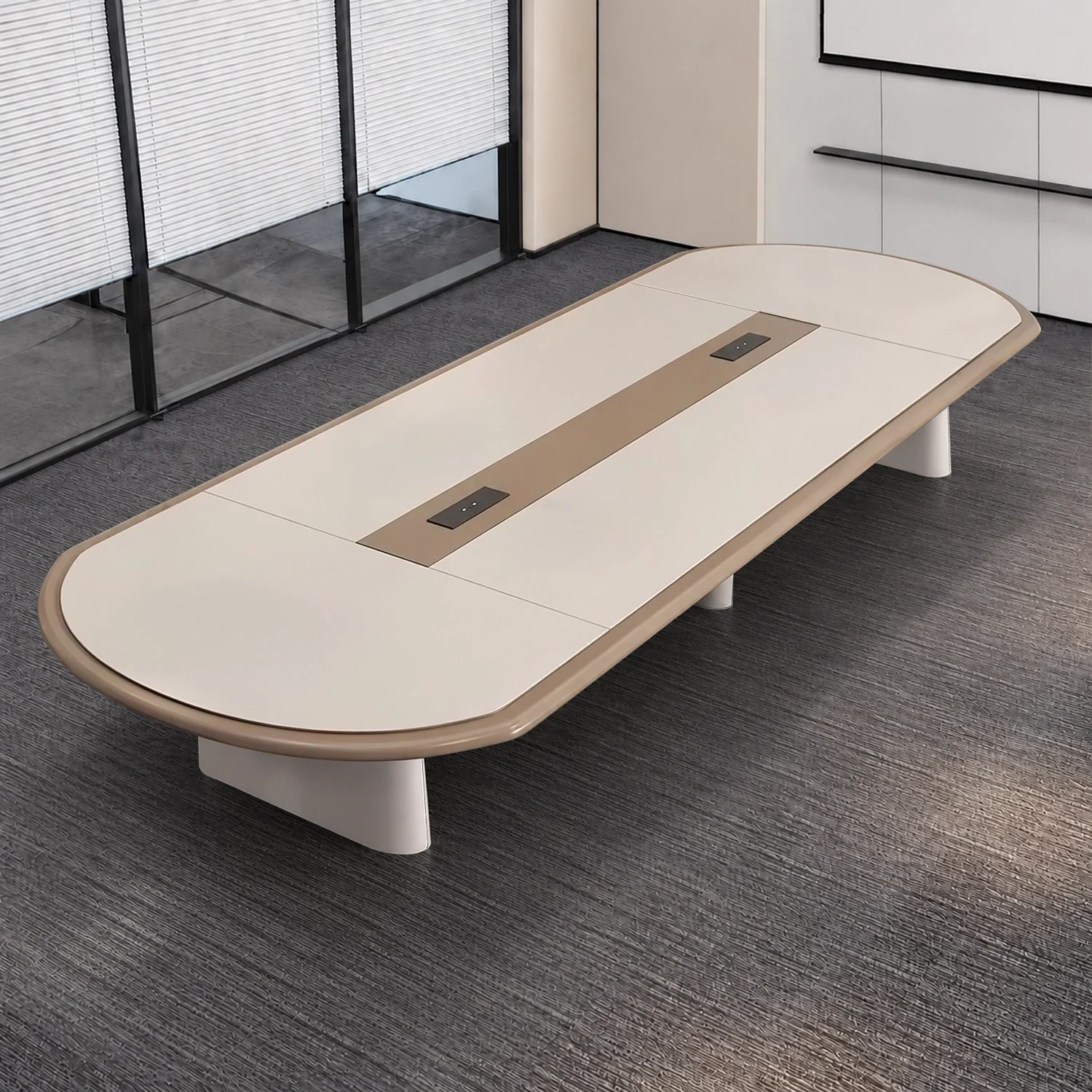 Modern Long Conference Table – Simple Design