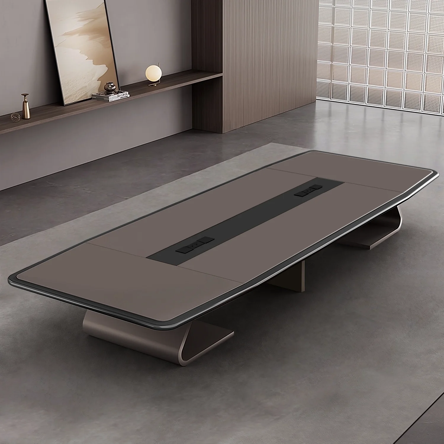 Sleek Paint Finish Conference Table