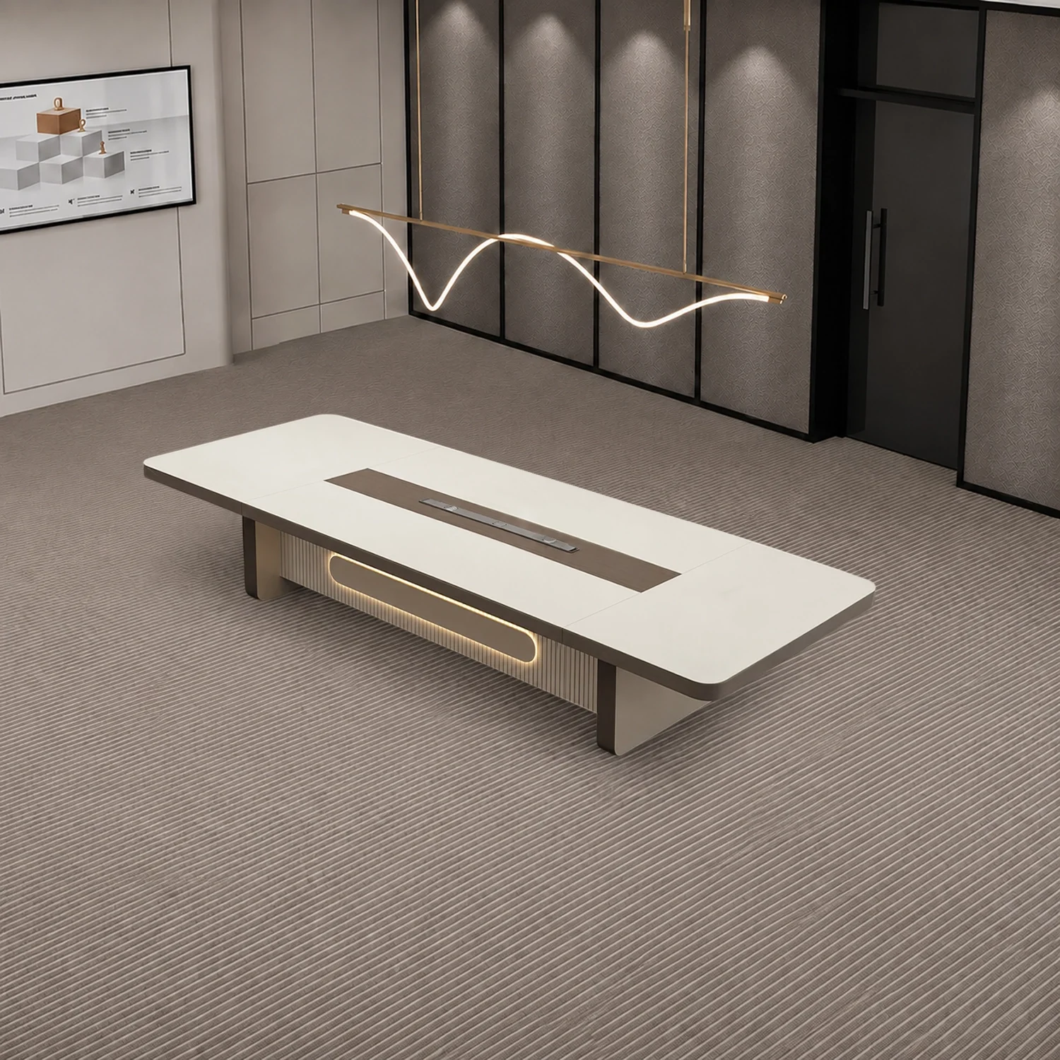 Modern minimalist high-end long table
