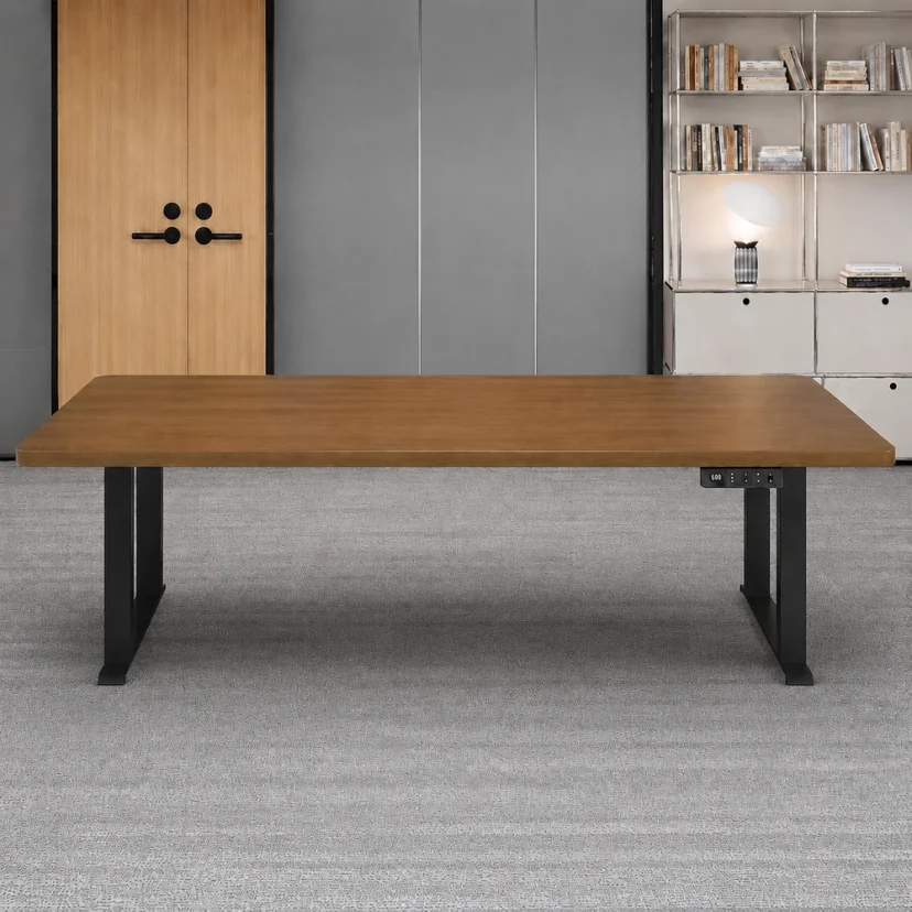 Height Adjustable Executive Meeting Desk — Electric Sit Stand Table for Healthy Collaboration