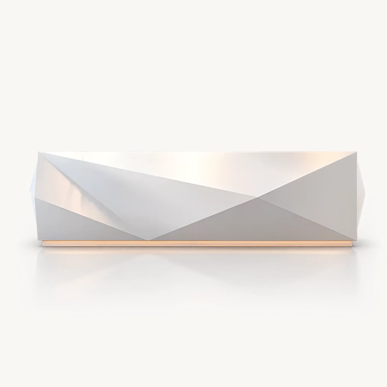 Modern Geometric Faceted Reception Desk - Maoters