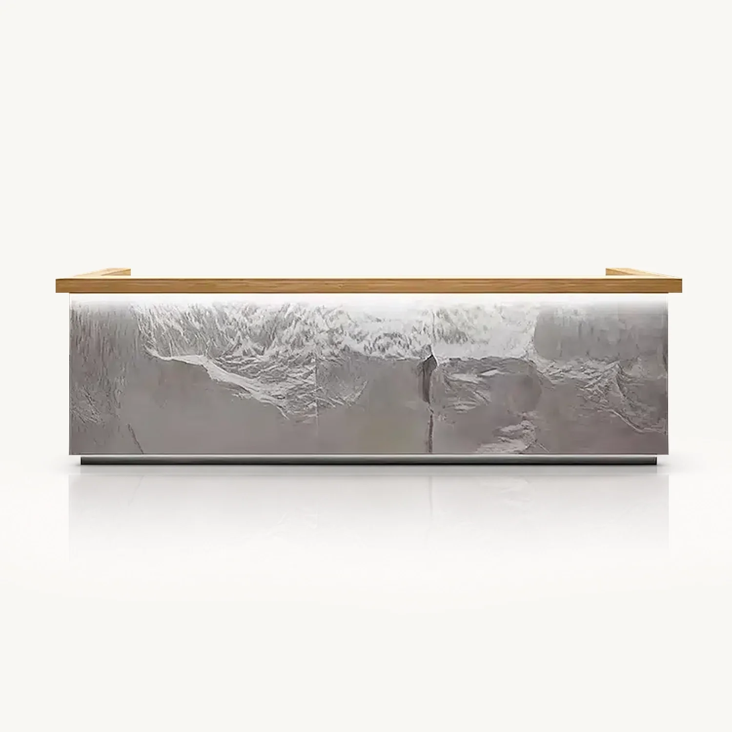 Rough Stone LED Light Reception Counter - Maoters