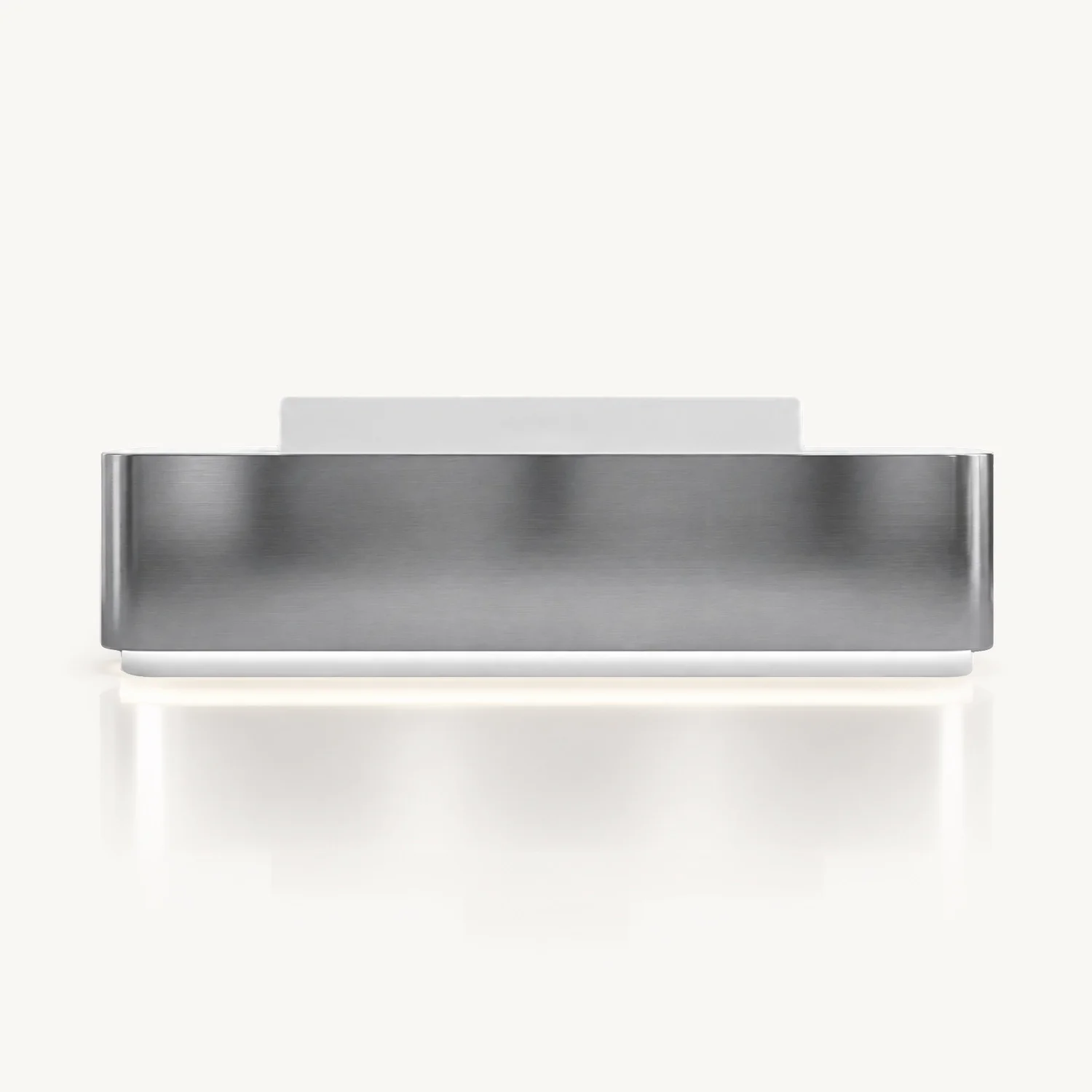 Modern Stainless Steel Front Desk – Sleek & Sturdy
