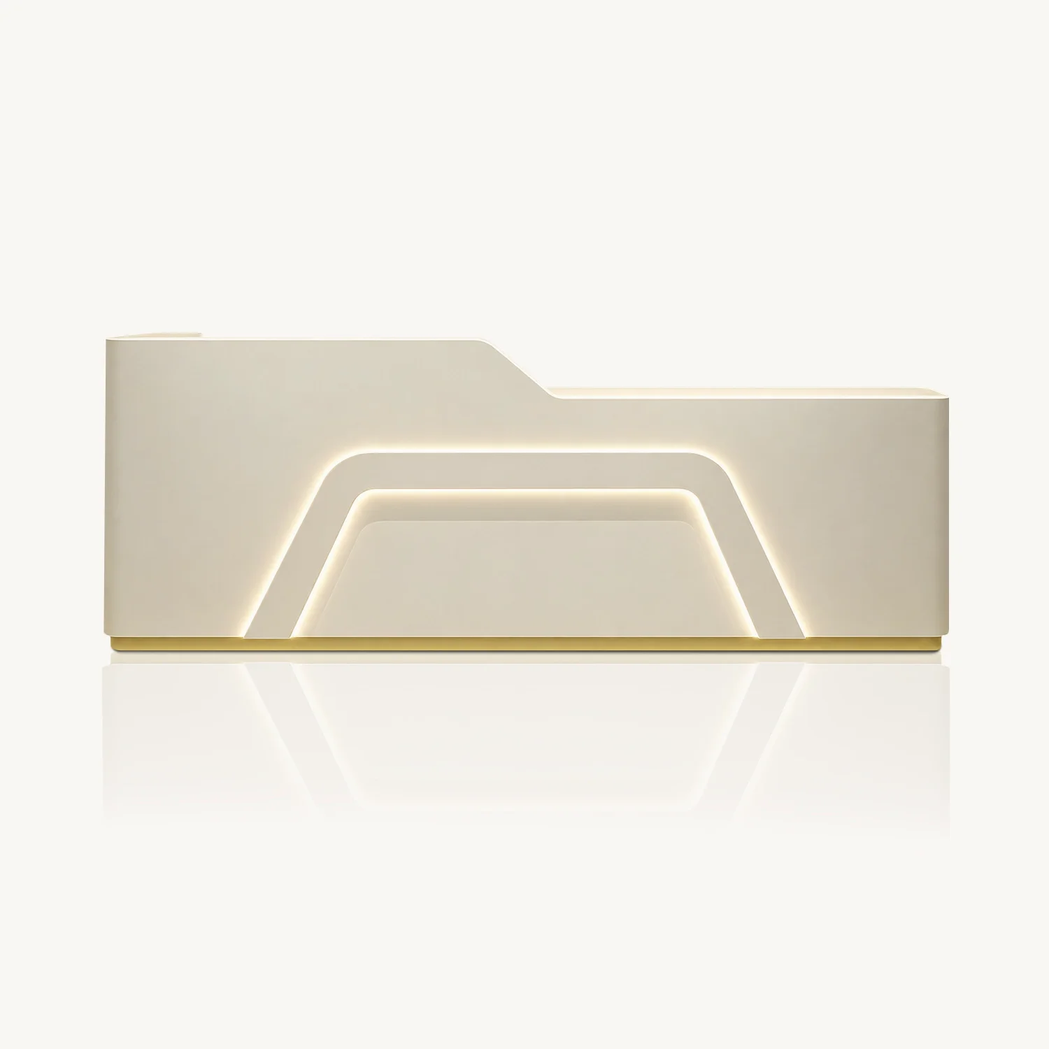 Beauty Salon Milky white Reception Counter Desk - Maoters