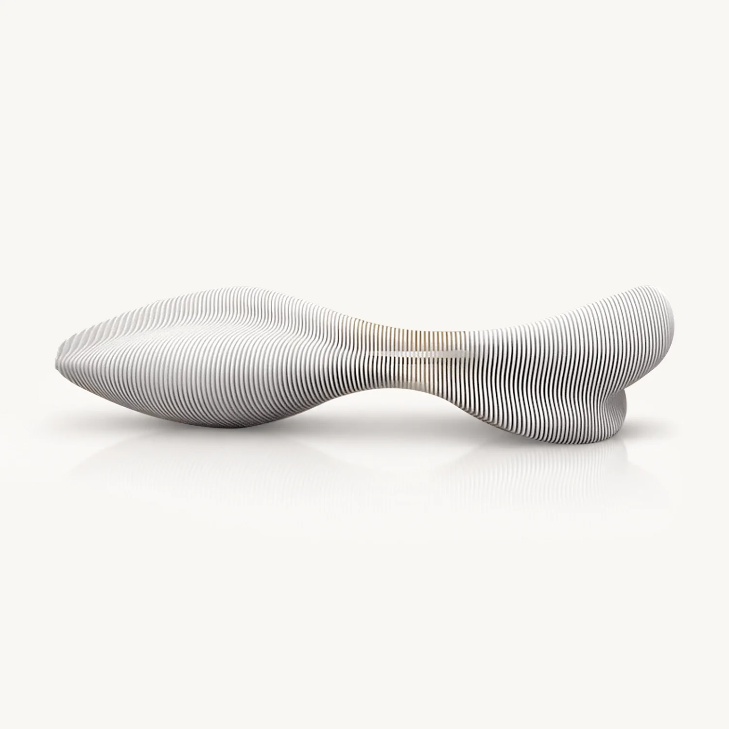 Curved Wave Slice Reception Desk - Maoters