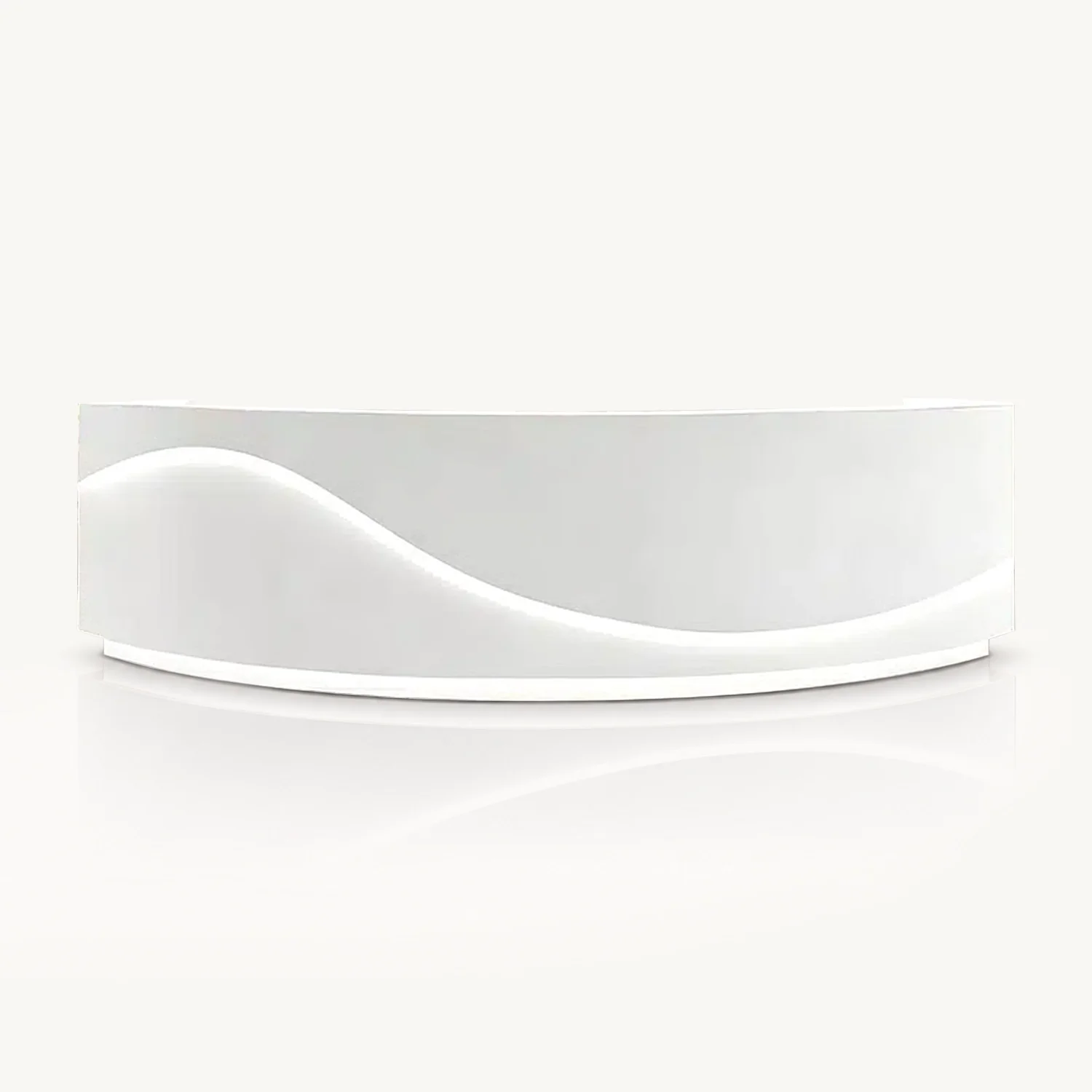 Curved Dental Reception Desk – Lacquer Clinic & Office Counter