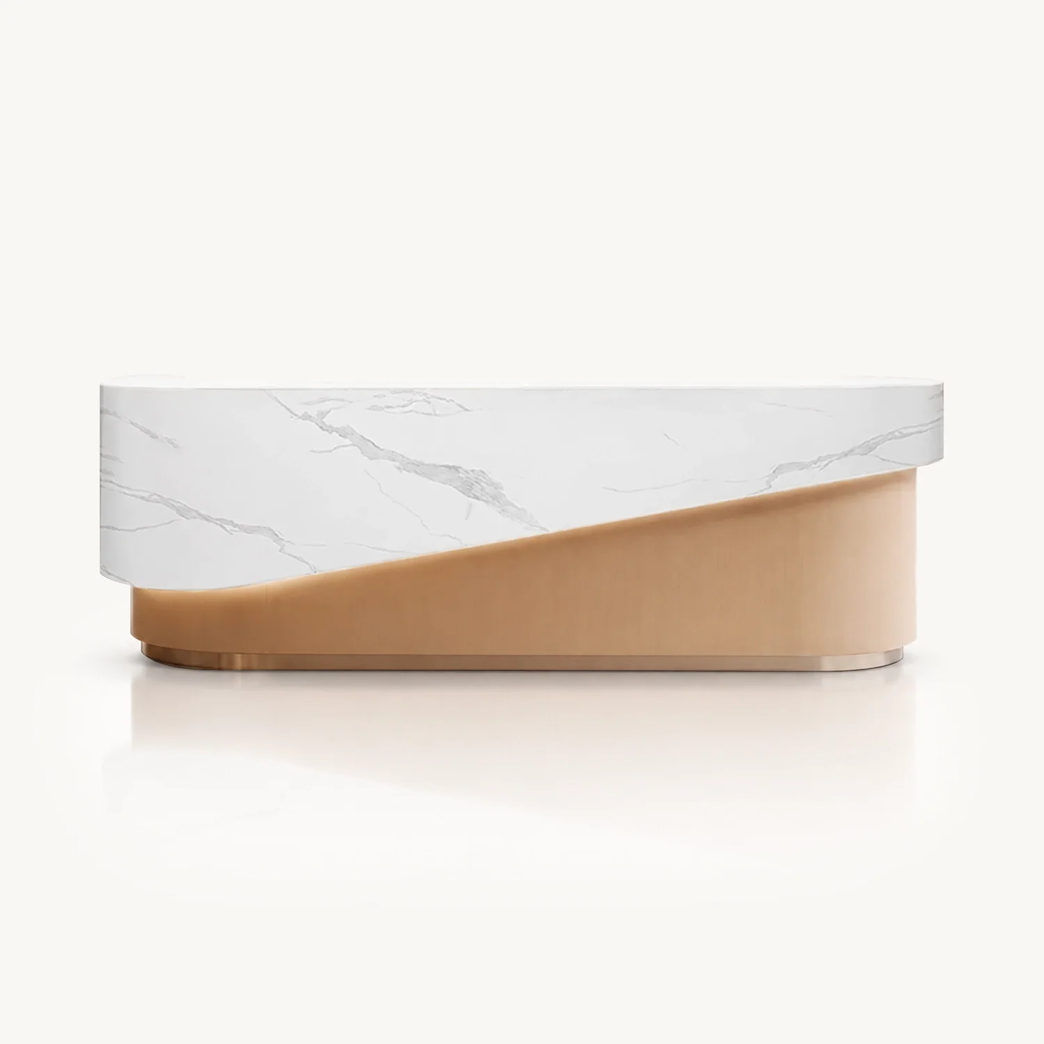 Modern Curved Luxury Reception Desk - Maoters