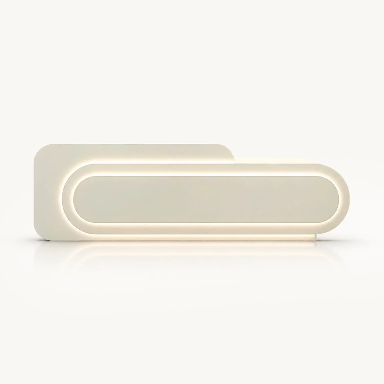 Minimalist Long Curved LED Front Desk - Maoters