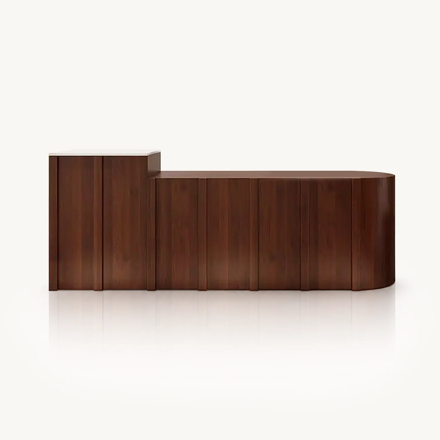 Modern Lacquer & Cream Style Reception Desks For Clothing Stores