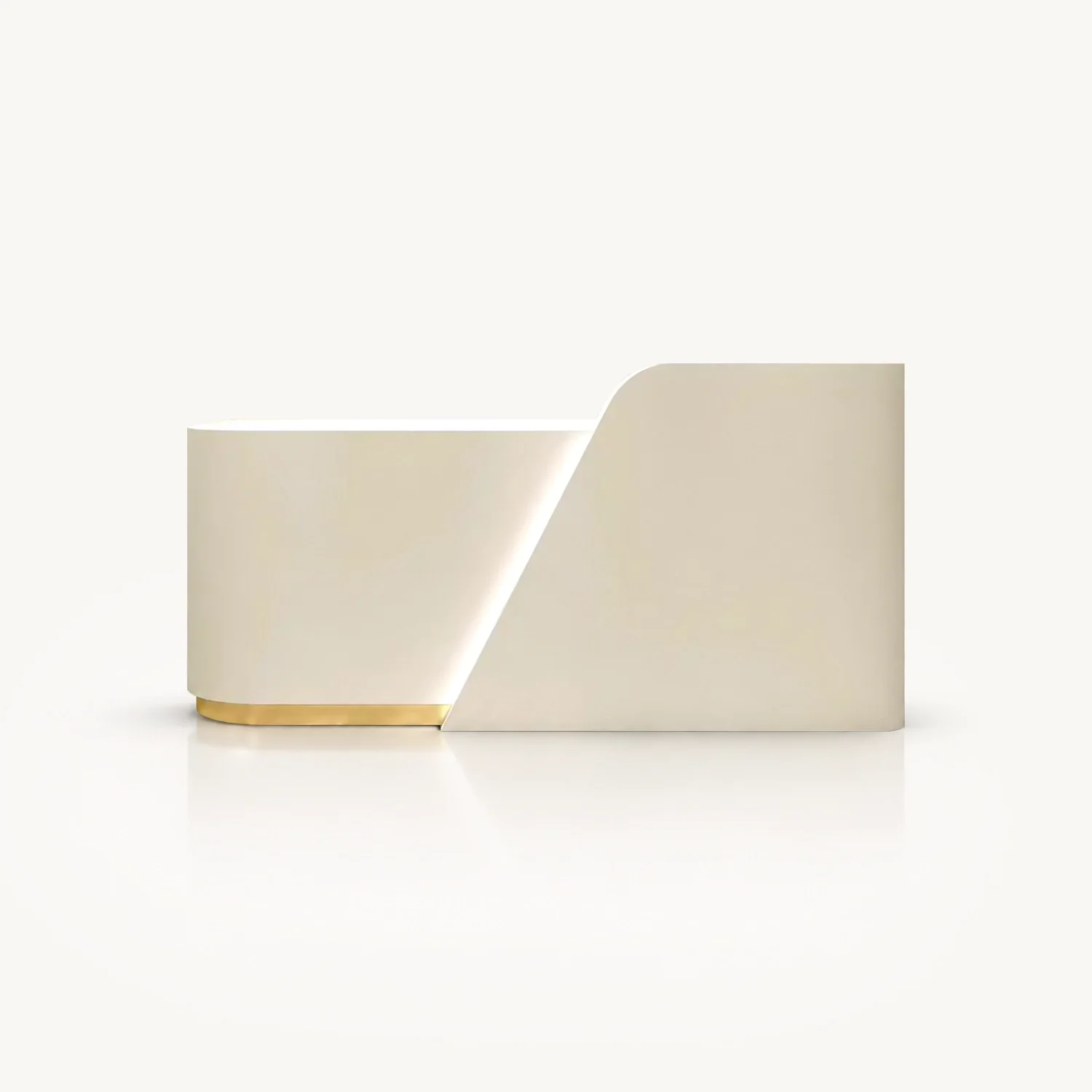 Soft Rounded Modern Reception Counter - Maoters
