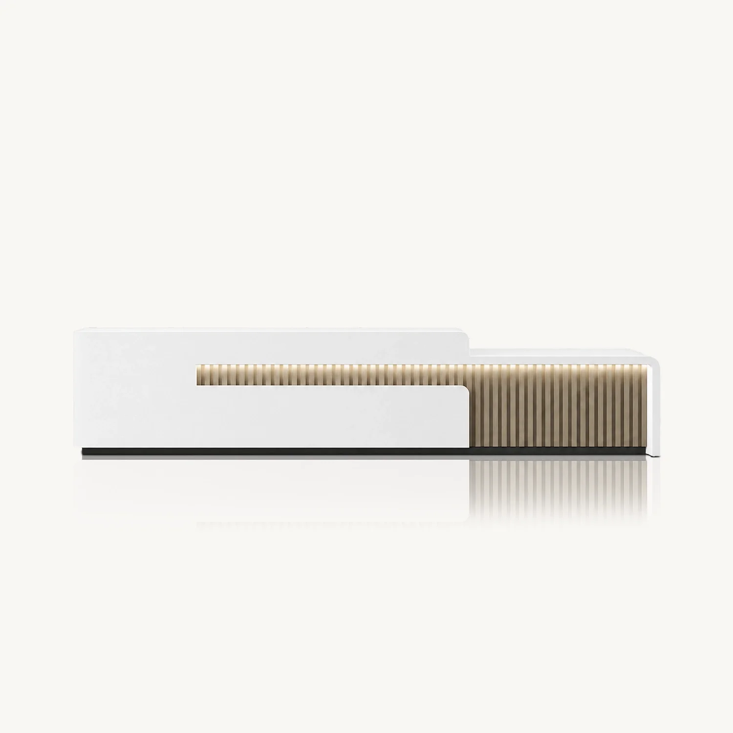 Large Commercial Asymmetrical Reception Desk - Maoters