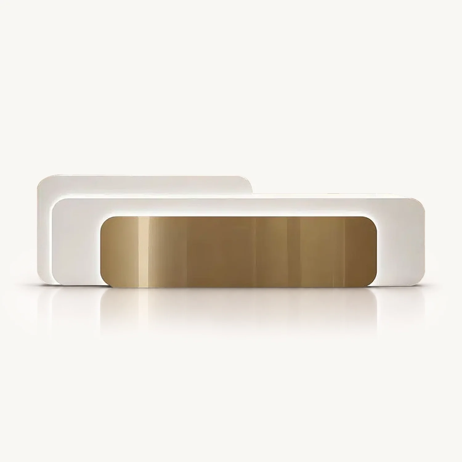 Lobby Luxury Metallic Reception Desk - Maoters
