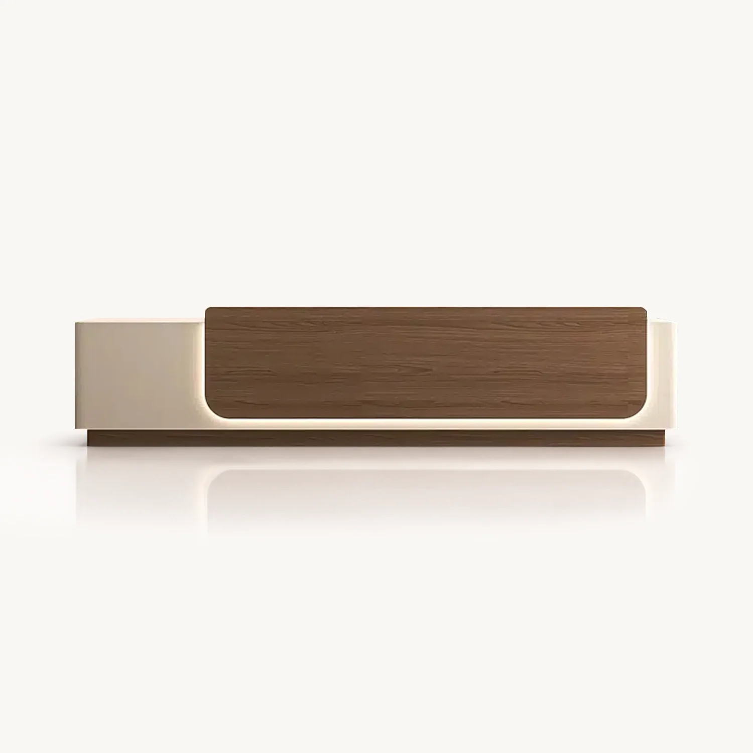 Minimal Straight Modern Office Front Desk - Maoters