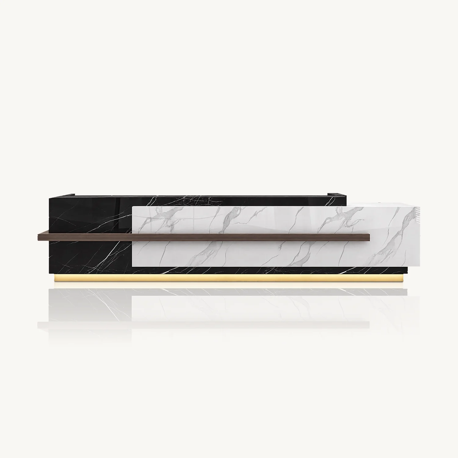 Sleek Upscale Office Reception Desk - Maoters
