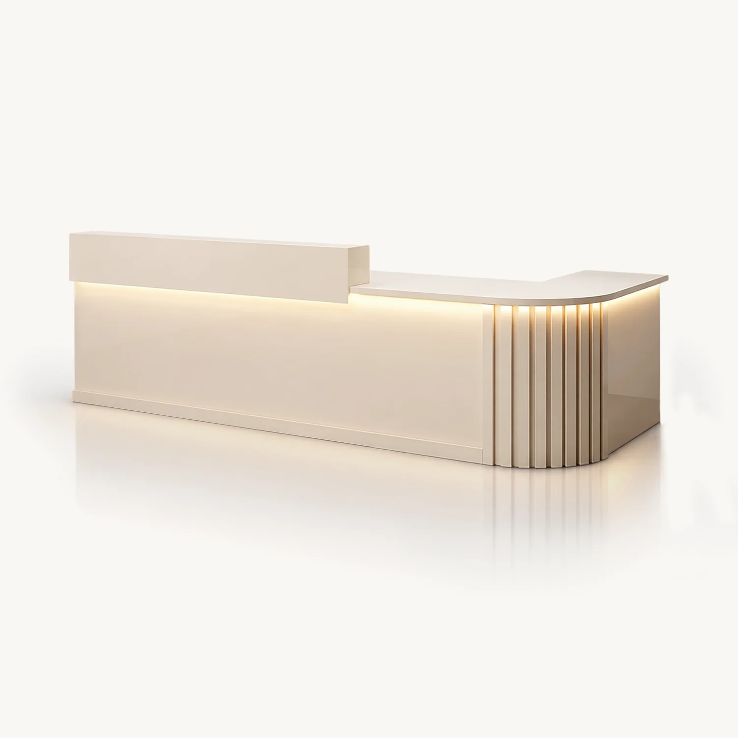 Rounded Corner Cashier Reception Desk