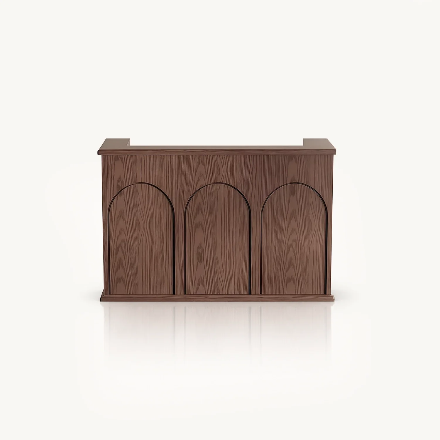 Vintage-Style Arched Decorative Reception Desk - Maoters