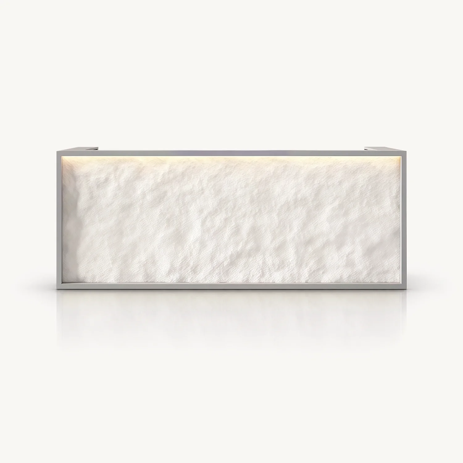 Stone Texture Reception Desk for Offices - Maoters