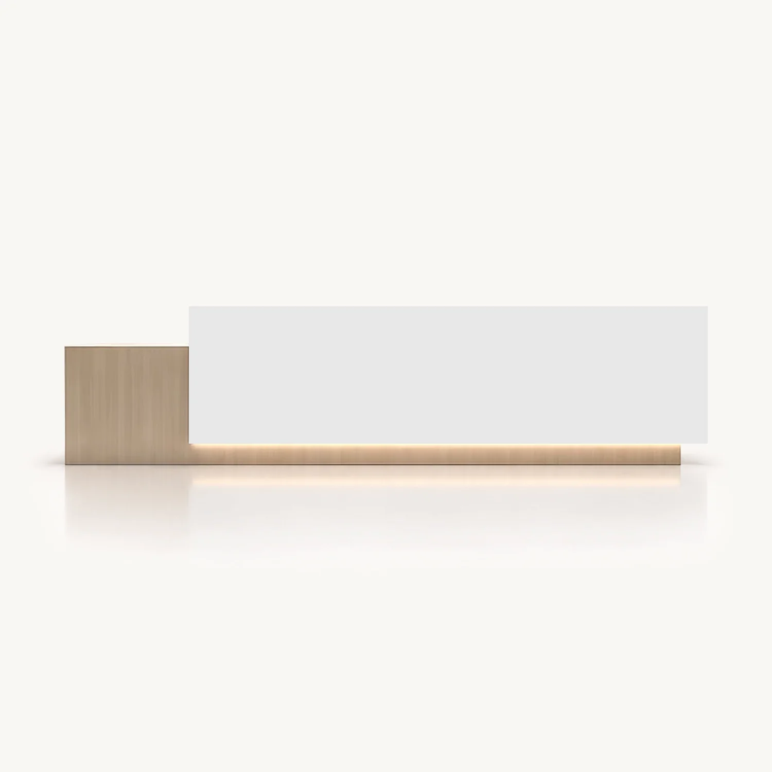 Simple Geometric Reception Desk for Workplace - Maoters