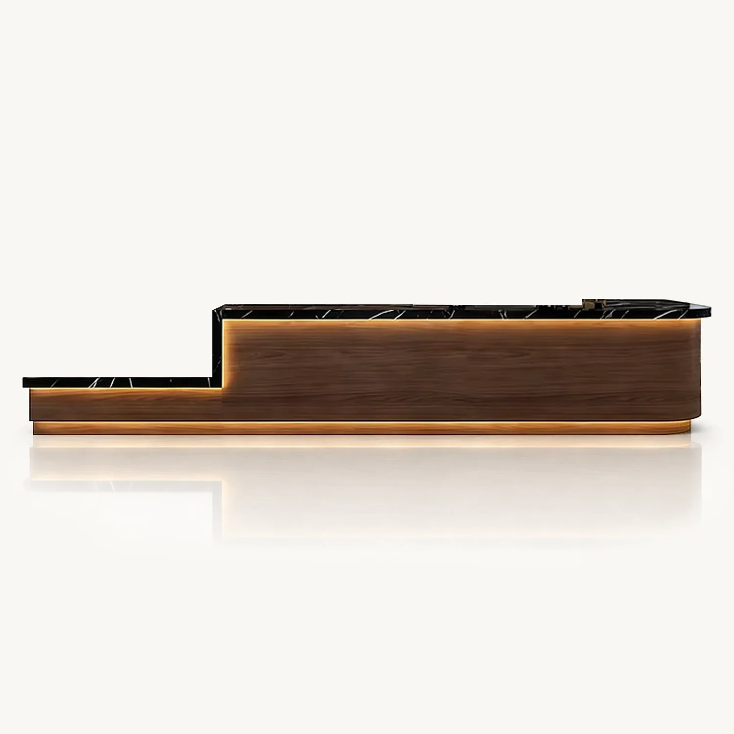 Modern Café Wood Reception Desk - Maoters
