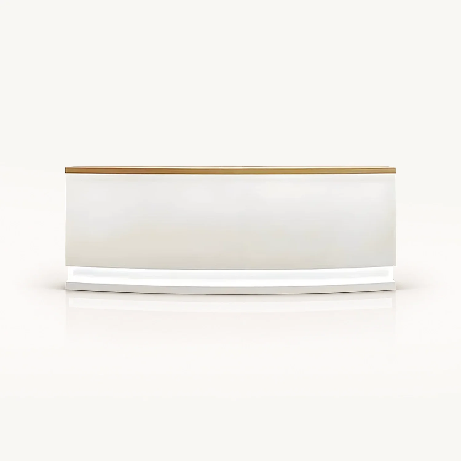 Office Modern Curved Reception Desk - Maoters
