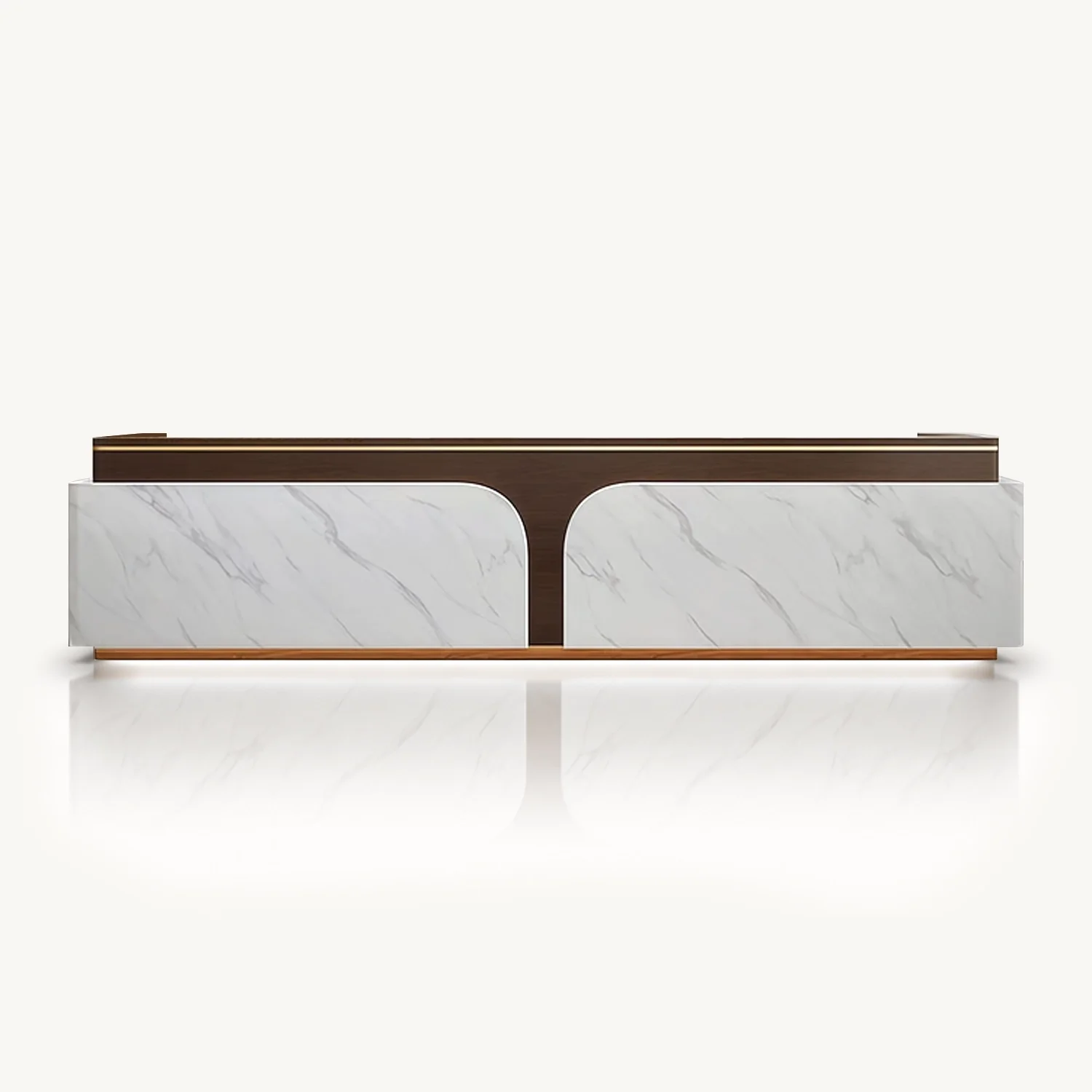 Two-Tone Reception Desk - Maoters