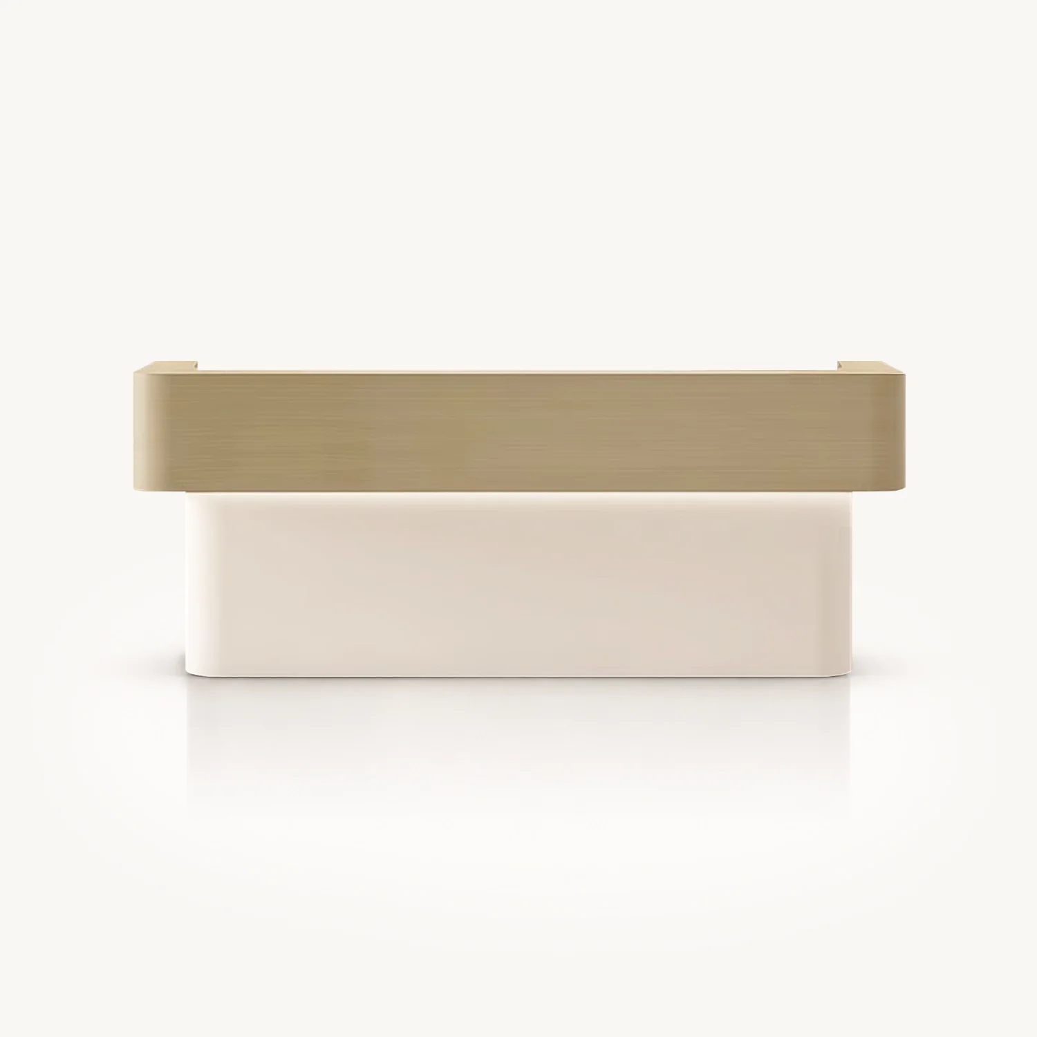 Modern Rounded Wood Reception Desk - Maoters