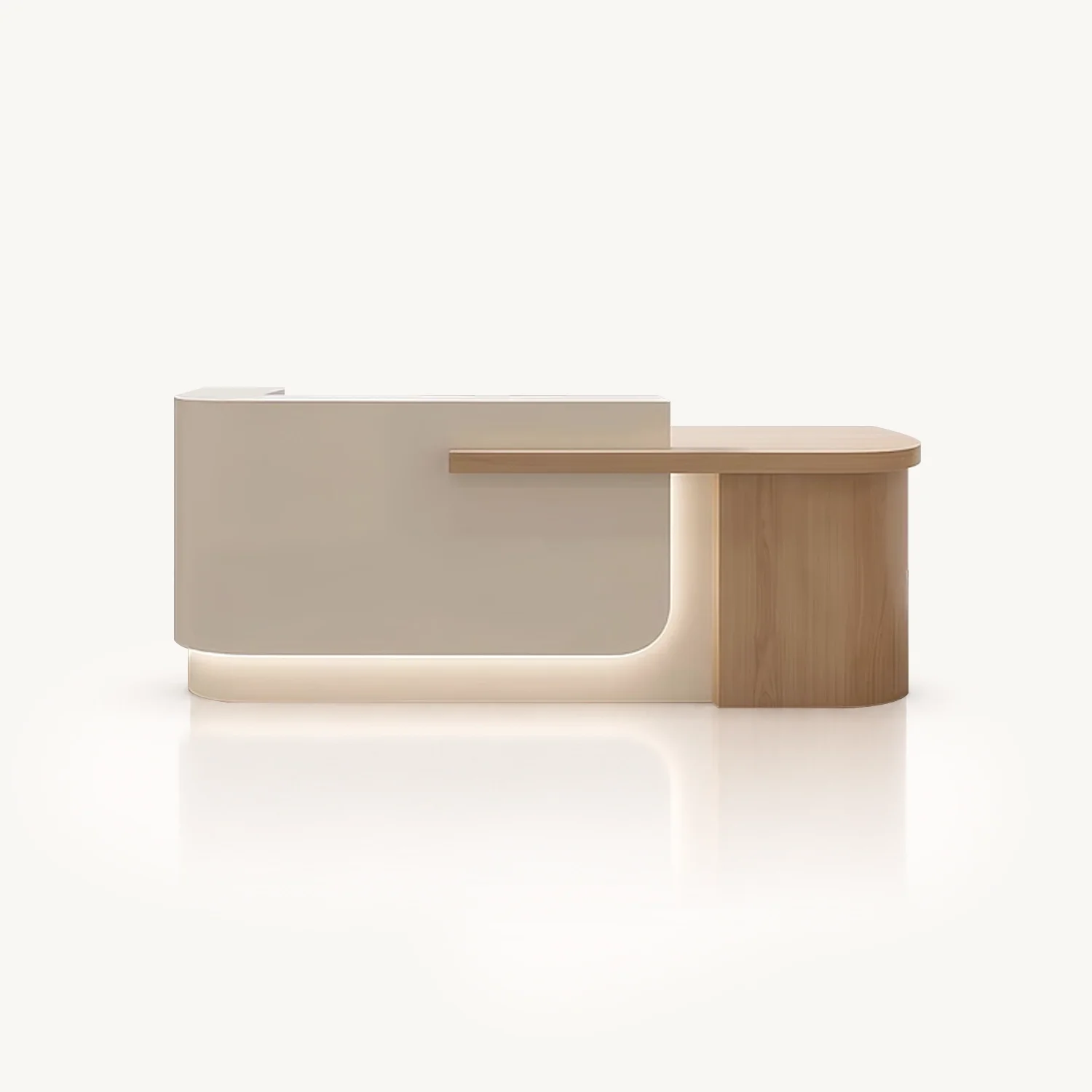 Natural Wood Style Check-in Desk for Homestays