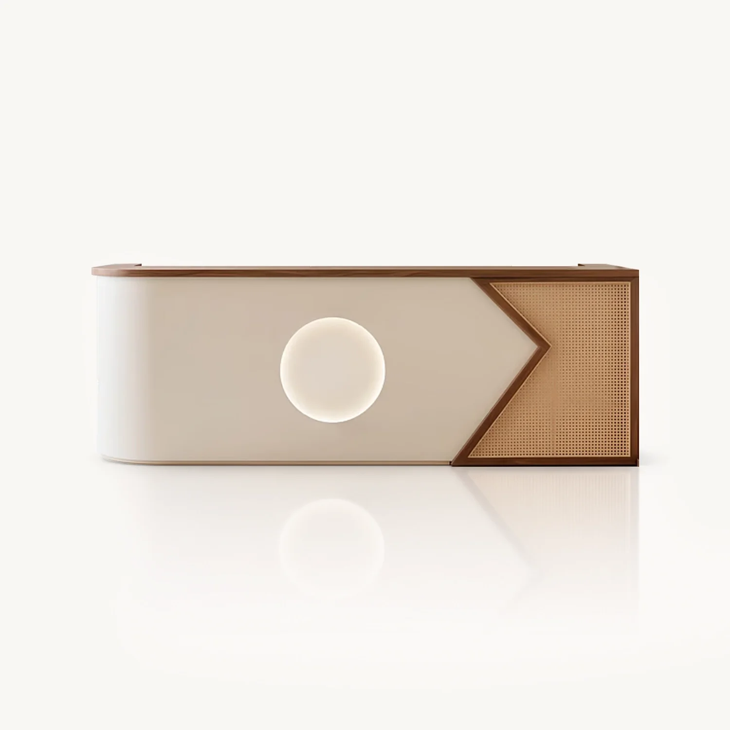 Elegant Light Luxury Reception Desk Minimalist Front Counter