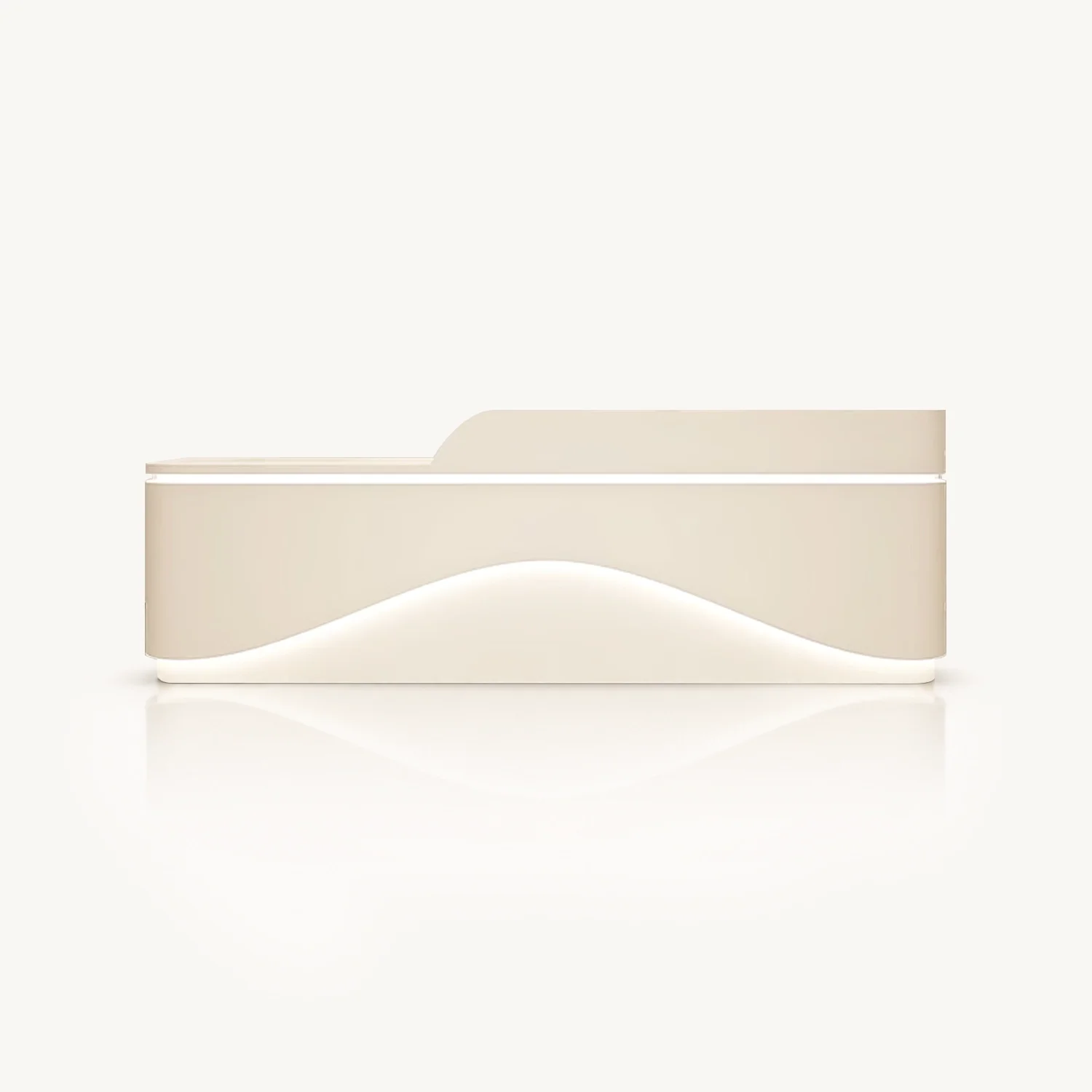 Elegant Beige-style Reception Desk - Maoters