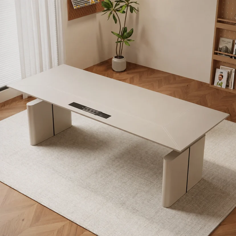Light Luxury Electric Standing Desk – Premium Height Adjustable Office Desk
