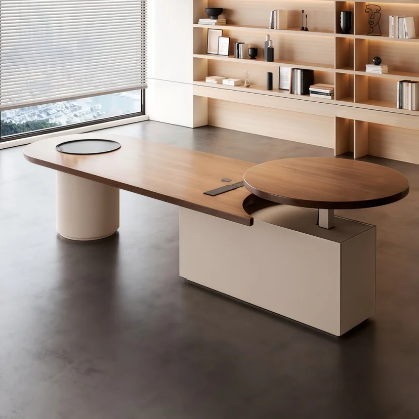 Premium Electric Height Adjustable Desk – Light Luxury Office Desk with Advanced Lift System