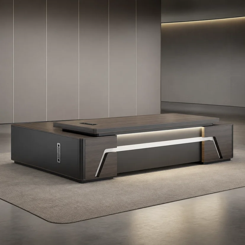 Simple Modern President Desk – Large & Elegant